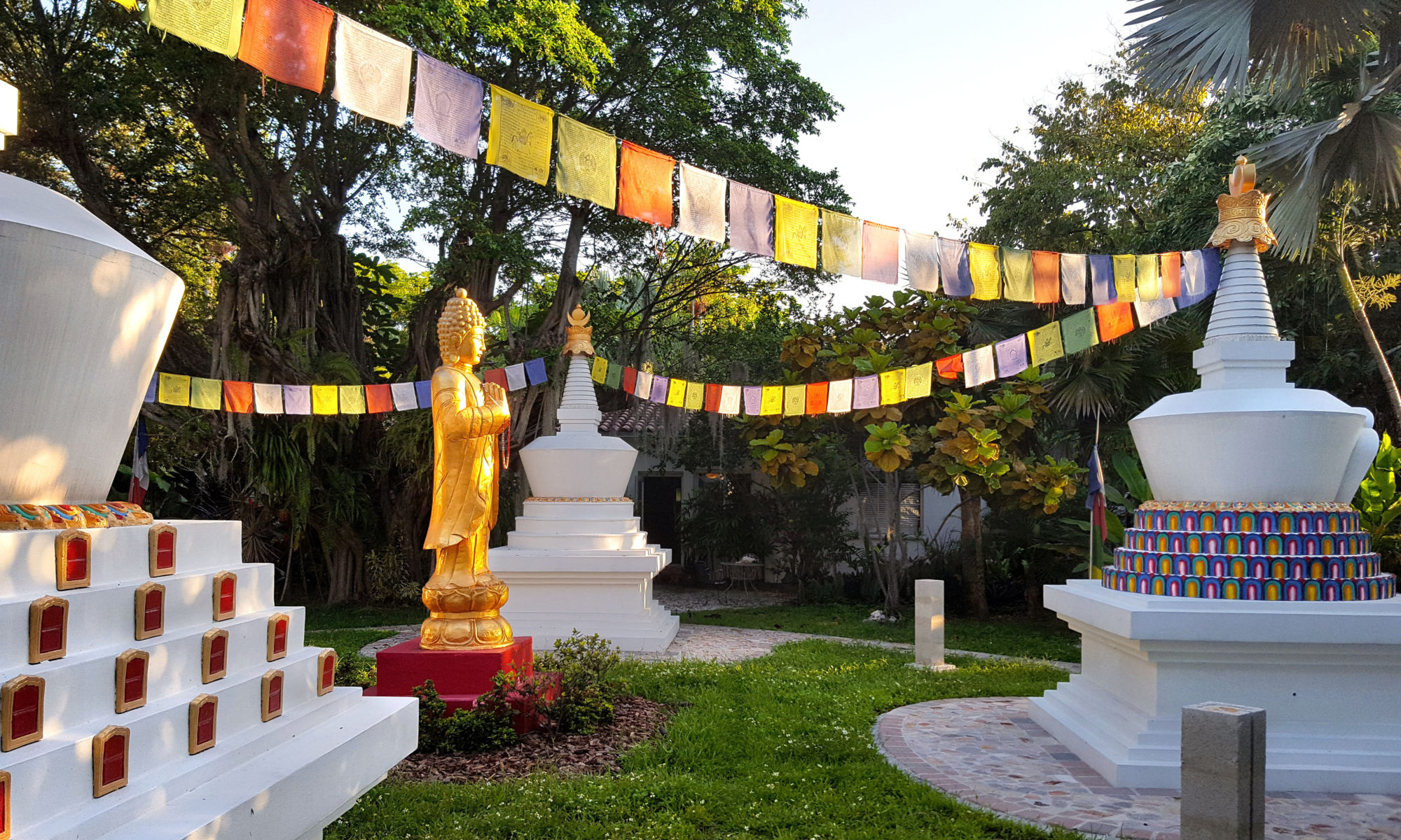 Garden of Merit Stupa Open Awareness Buddhist Center Miamibuddhism.com